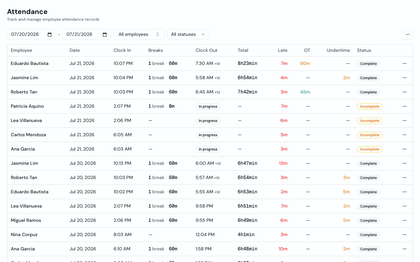 How to Fix Attendance Records Before Payroll