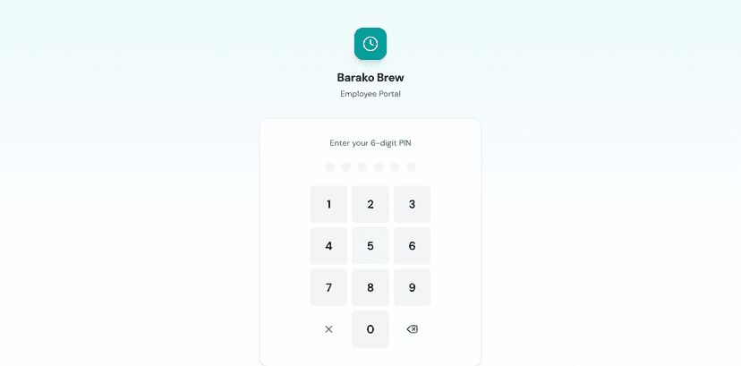 Portal PIN login after successful device activation