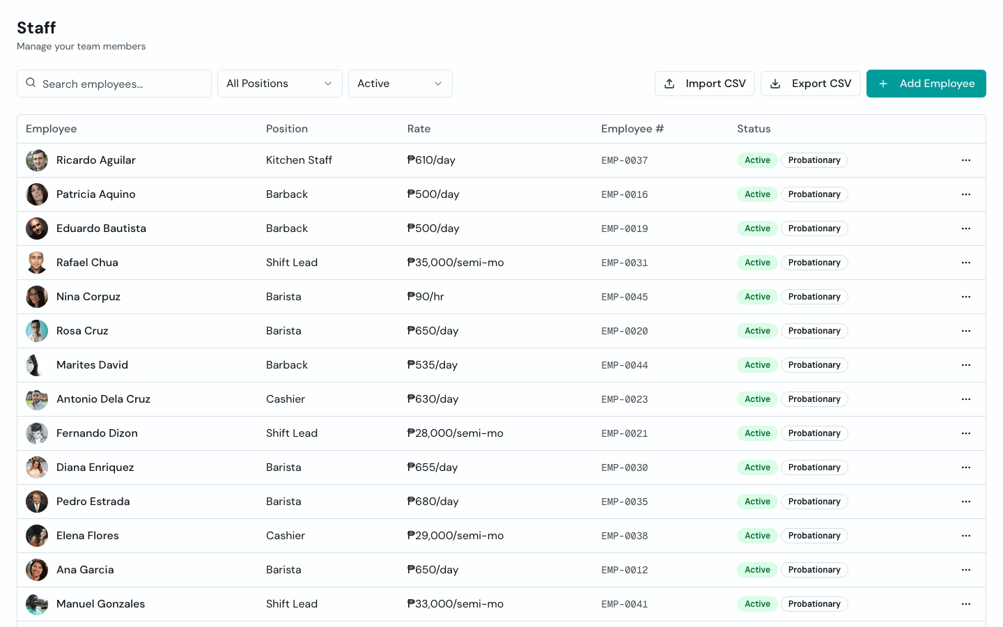 How to add and configure new employees in Timekeep